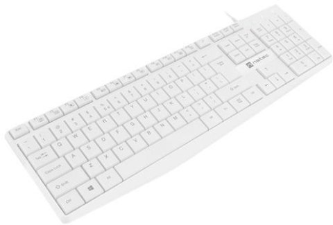 Klawiatura przewodowa Natec Nautilus Slim biały