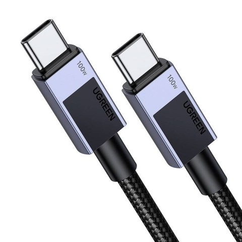 Kabel UGREEN L512 USB-C-USB-C 0.5m 100W 5A (czarny)