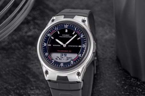 Zegarek Męski CASIO DUAL AW-80-1AVDF + BOX