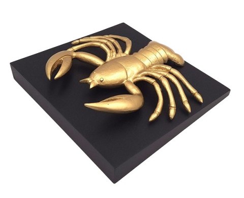 Rak - złota figurka dekoracyjna - CAN2