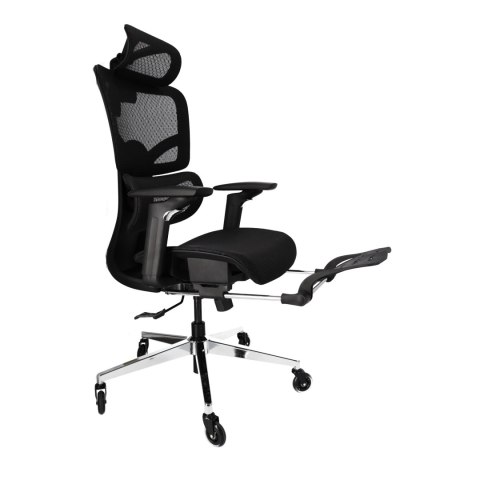 Ergonomiczny fotel biurowy regulowane krzesło biurowe z siatki - Czarne