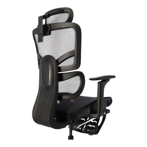 Ergonomiczny fotel biurowy regulowane krzesło biurowe z siatki - Czarne
