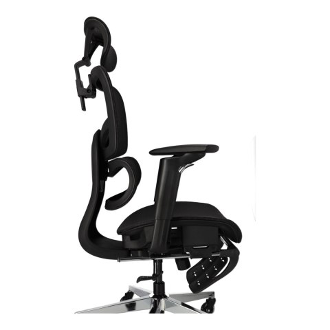 Ergonomiczny fotel biurowy regulowane krzesło biurowe z siatki - Czarne