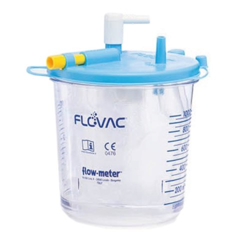 FLOVAC 20025 1 l Pojemnik wielorazowy do ssaka, bez pokrywy i filtra