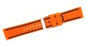 Pasek silikonowy POMARAŃCZOWO-CZARNY U14-20-5