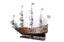 Ekskluzywny model żaglowca Vasa z rozwiniętymi żaglami - Vasa80R