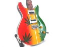 Mini gitara w stylu Bob Marley Tribute Ganja MGT-0468