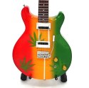 Mini gitara w stylu Bob Marley Tribute Ganja MGT-0468