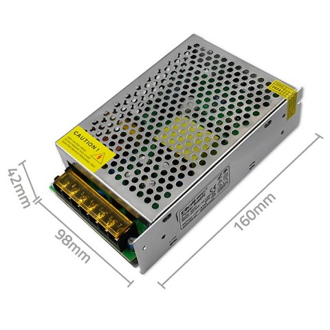 Qoltec Zasilacz impulsowy LED IP20 | 100W | 12V | 8.3A | aluminium