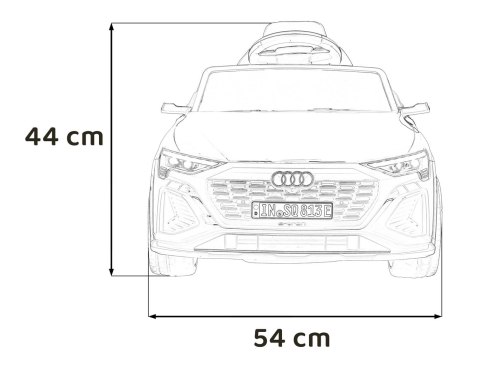 Pojazd Audi SQ8 Czarny