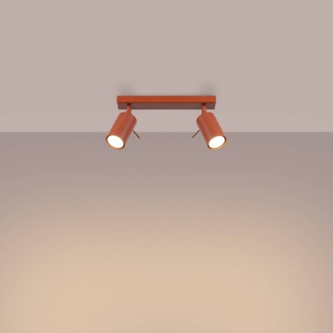 Plafon RING 2 ochra czerwona