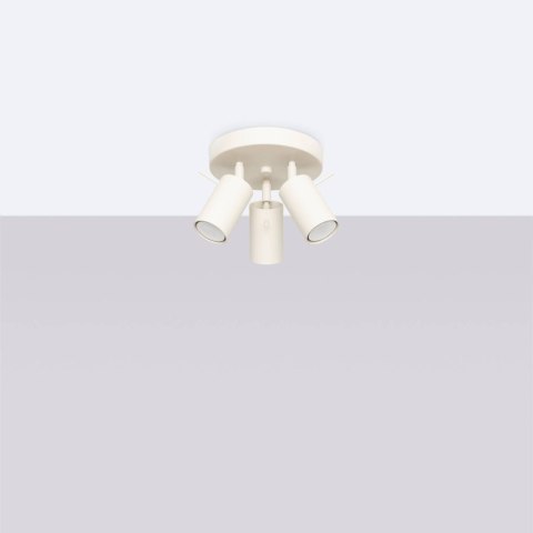 Plafon RING 3P beżowy