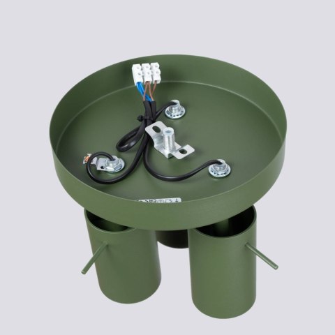Plafon RING 3P zielony oliwkowy