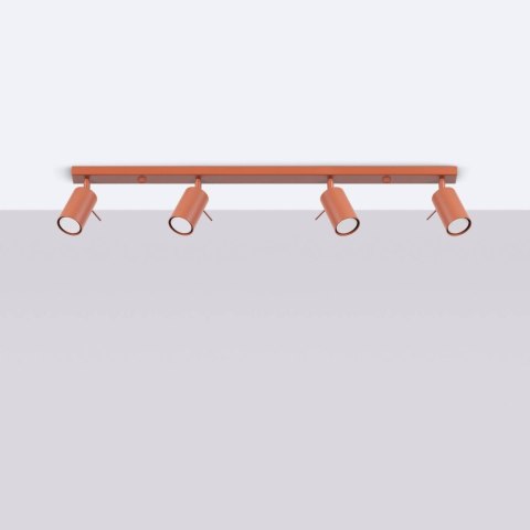 Plafon RING 4L ochra czerwona