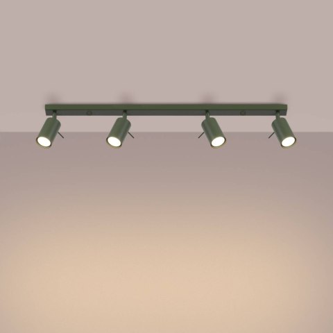 Plafon RING 4L zielony oliwkowy