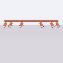 Plafon RING 6L ochra czerwona