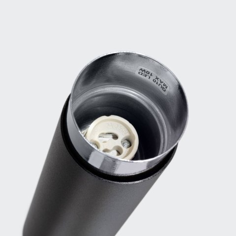 Plafon NERO 12,5 czarny/chrom