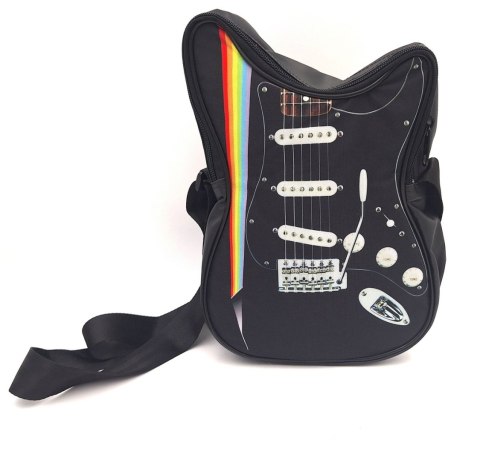 Torba na ramię w kształcie gitary - tęcza Pink Floyd - RBG-025