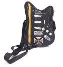 Torba na ramię w kształcie gitary z krzyżem maltańskim - Prezent dla gitarzysty - RBG-005