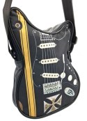 Torba na ramię w kształcie gitary z krzyżem maltańskim - Prezent dla gitarzysty - RBG-005