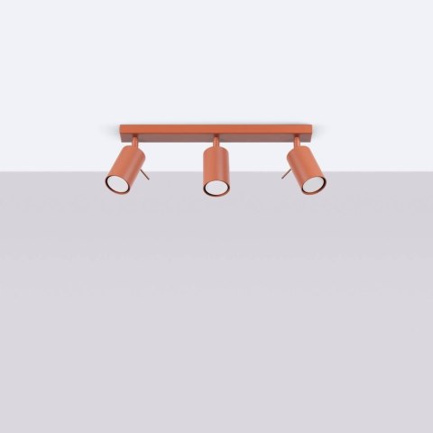 Plafon RING 3L ochra czerwona