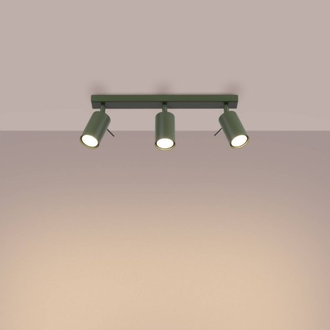 Plafon RING 3L zielony oliwkowy