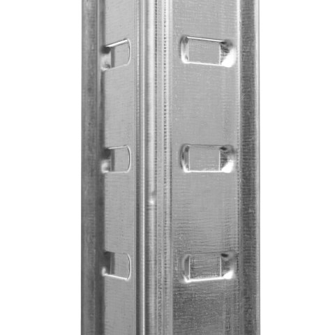 Regał stalowy magazynowy 200kg 5 poziomów 205x120x45 cm ocynkowany