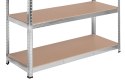 Regał stalowy magazynowy 200kg 5 poziomów 205x120x45 cm ocynkowany