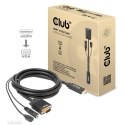 CLUB3D CAC-1712 adapter kablowy 2 m VGA (D-Sub) + 3.5mm HDMI + Micro-USB Czarny