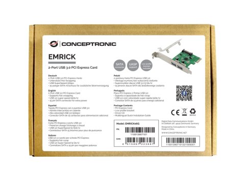 Conceptronic EMRICK06G adapter Wewnętrzny USB 3.2 Gen 1 (3.1 Gen 1)