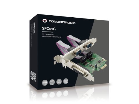 Conceptronic SPC01G adapter Wewnętrzny Równoległy, RS-232