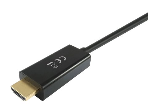Equip 119391 adapter kablowy 3 m DisplayPort HDMI Czarny