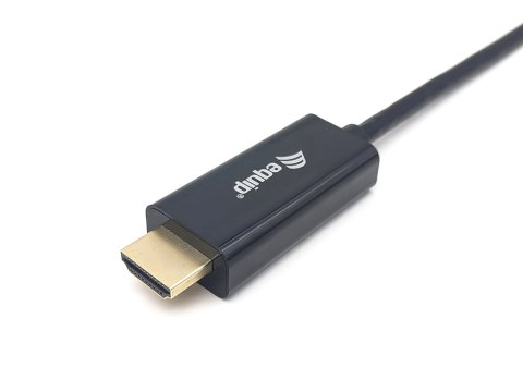 Equip 133412 adapter kablowy 2 m USB Type-C HDMI Typu A (Standard) Czarny
