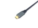 Equip 133417 adapter kablowy 3 m USB Type-C HDMI Typu A (Standard) Szary, Czarny