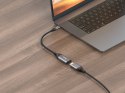 Equip 133493 adapter kablowy 0,15 m USB Type-C DisplayPort Czarny, Szary