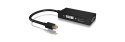 ICY BOX IB-AC1032 Mini DisplayPort DVI-D + VGA (D-Sub) + HDMI Czarny