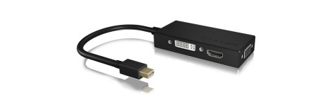 ICY BOX IB-AC1032 Mini DisplayPort DVI-D + VGA (D-Sub) + HDMI Czarny