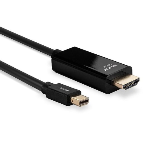 Lindy 36926 adapter kablowy 1 m HDMI Typu A (Standard) Mini DisplayPort Czarny