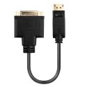 Lindy 41004 adapter kablowy 0,15 m DisplayPort DVI-D Czarny