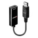 Lindy 41718 adapter kablowy 0,15 m DisplayPort HDMI Czarny