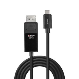 Lindy 43341 adapter kablowy 1 m USB Type-C DisplayPort Czarny