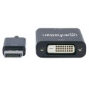 Manhattan 152228 adapter kablowy 0,23 m DisplayPort DVI-D Czarny