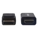 Manhattan 153188 adapter kablowy 3 m HDMI Displayport Czarny