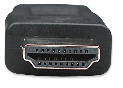 Manhattan 322782 adapter kablowy 1 m HDMI Typu A (Standard) DVI-D Czarny