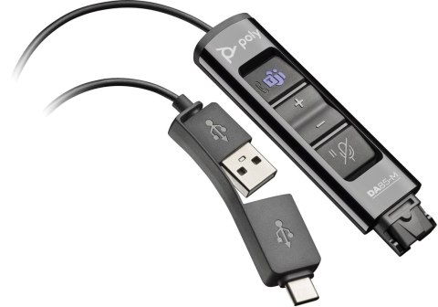 HP Poly Adapter Poly DA85-M USB na QD, czarny, TAA
