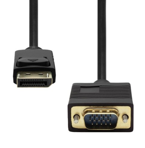 ProXtend DisplayPort Cable 1.2 to VGA 3M VGA (D-Sub) Czarny