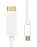 ProXtend MDP1.2-HDMI-003W adapter kablowy 3 m Mini DisplayPort Biały