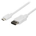 StarTech CDP2DPMM6W adapter kablowy 1,8 m USB Type-C DisplayPort Biały