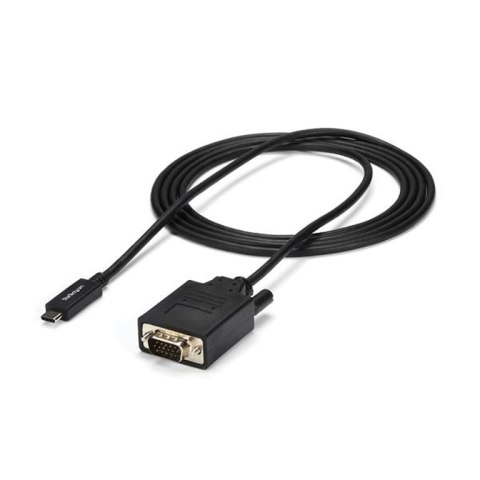 StarTech CDP2VGAMM2MB adapter kablowy 2 m USB Type-C VGA (D-Sub) Czarny