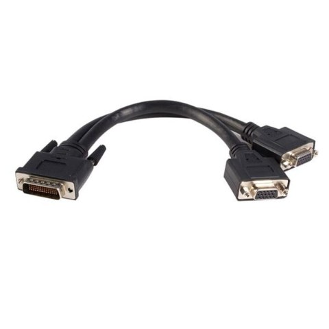 StarTech DMSVGAVGA1 adapter kablowy 0,2 m DMS 2 x VGA (D-Sub) Czarny